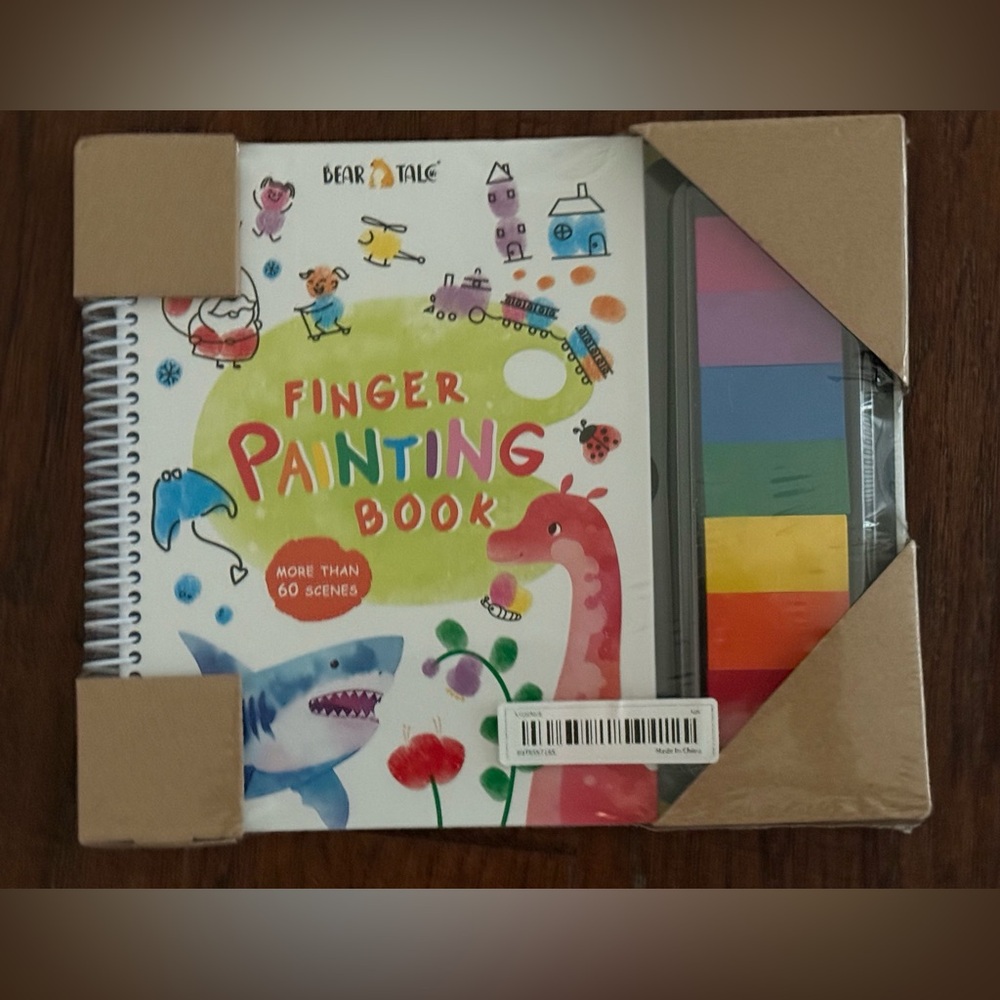 New Bear Tale Kids Finger Painting Book